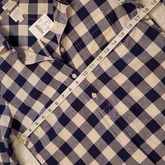 NWT J. Crew perfect fit plaid button down shirt - Picture 4 of 8